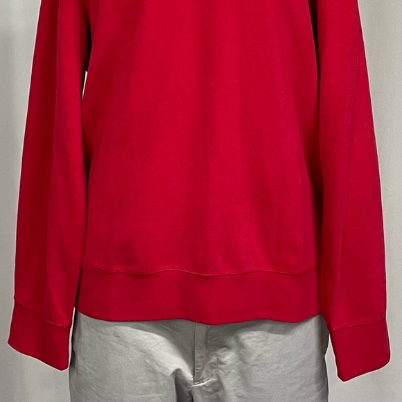 New Large Polo Ralph Lauren Red Quarterzip Sweatshirt - Picture 2 of 5